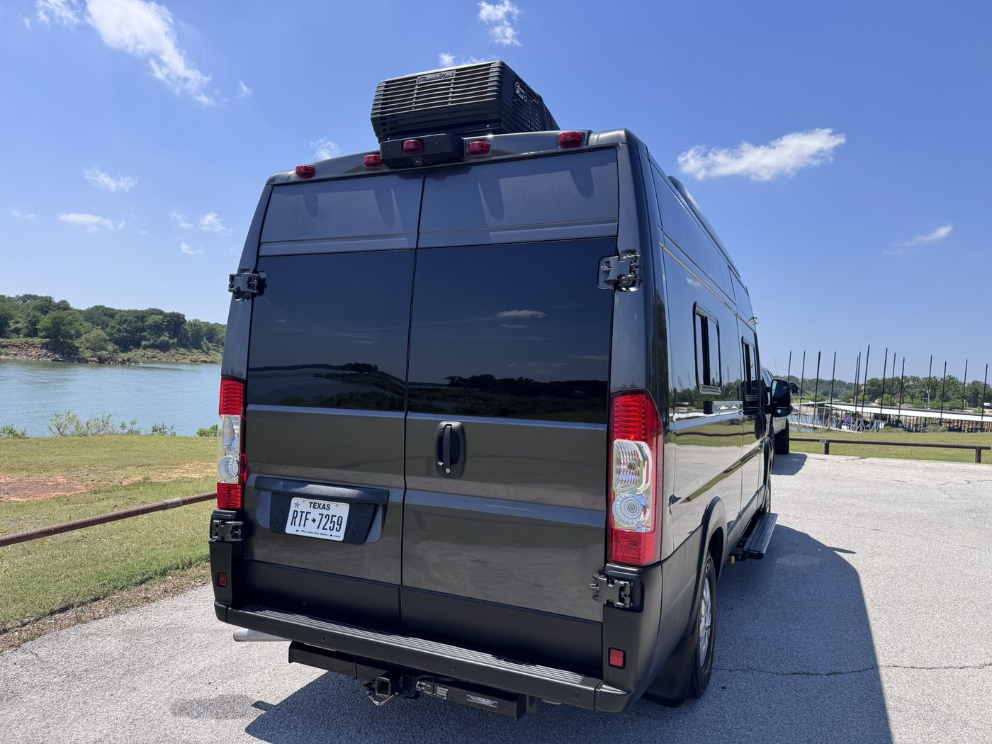 Rear exterior lakeside