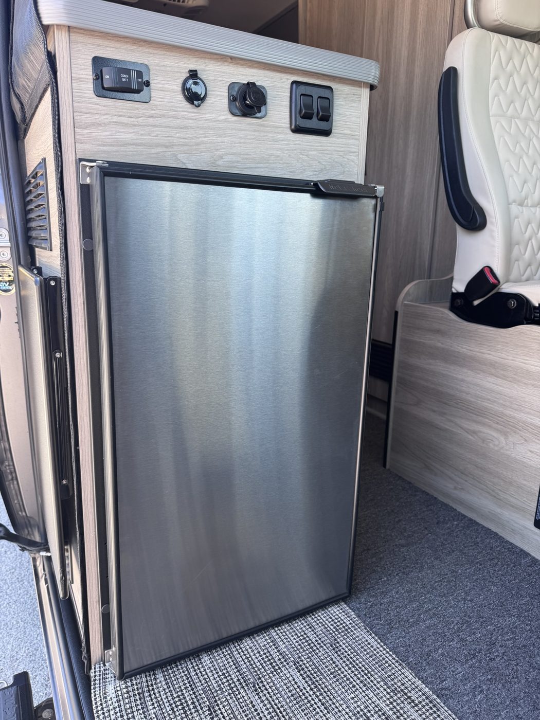 Stainless steel fridge