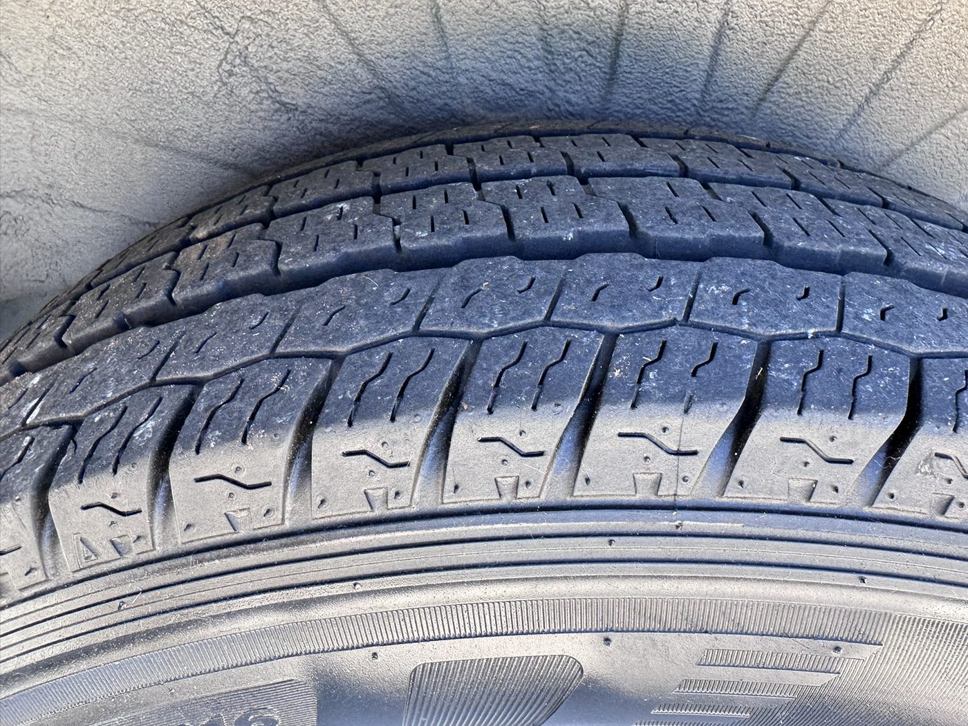 Tire tread detail